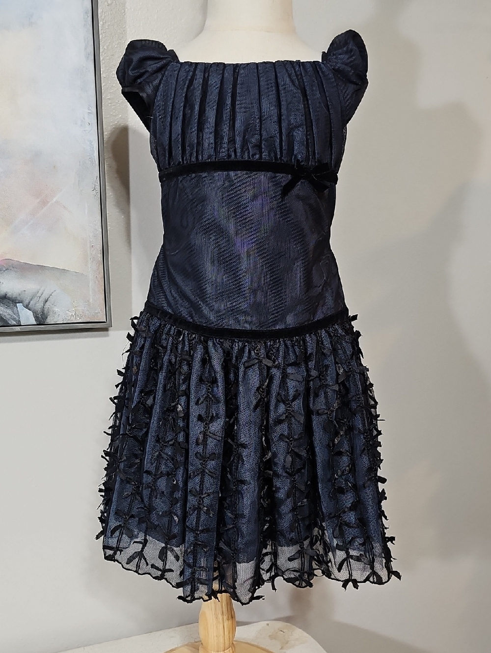 3 for $20 🖤 Isobella & Chloe Girls Black Party Dress Size 4